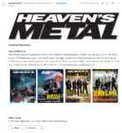 News: Heaven’s Metal just sent out an email