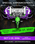 News: Armstrong MetalFest lineup submissions close tomorrow
